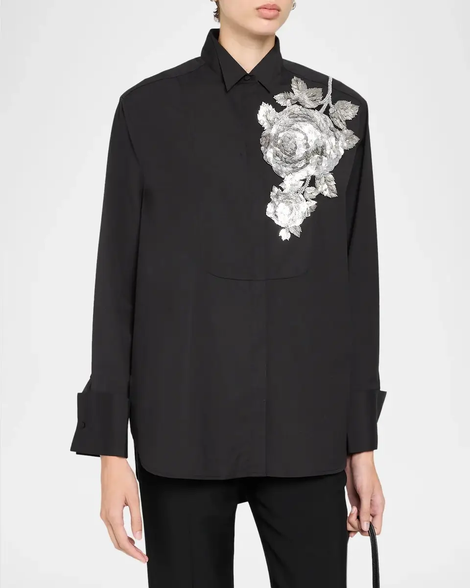Ungaro Vista Floral Beaded Blouse | Thumbnail 4 Ungaro Vista Floral Beaded Blouse | Thumbnail 4