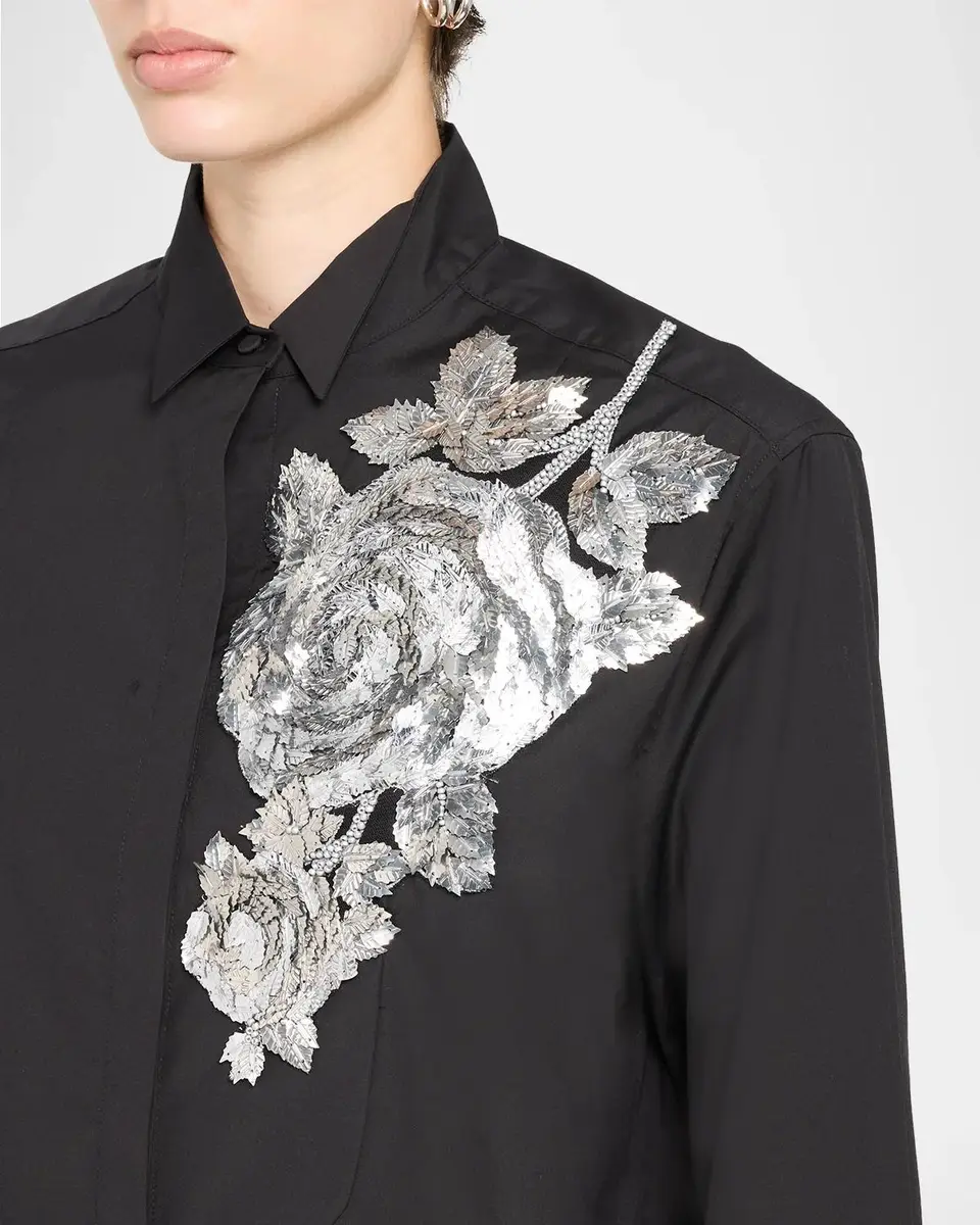 Ungaro Vista Floral Beaded Blouse | Thumbnail 5 Ungaro Vista Floral Beaded Blouse | Thumbnail 5