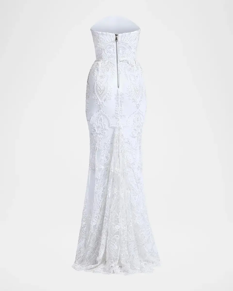 Zhivago Ithaca Lace Strapless Gown | Thumbnail 5