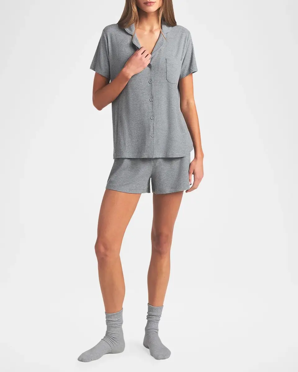 Skims Soft Lounge Modal Ribbed Pajama Set | Thumbnail 2