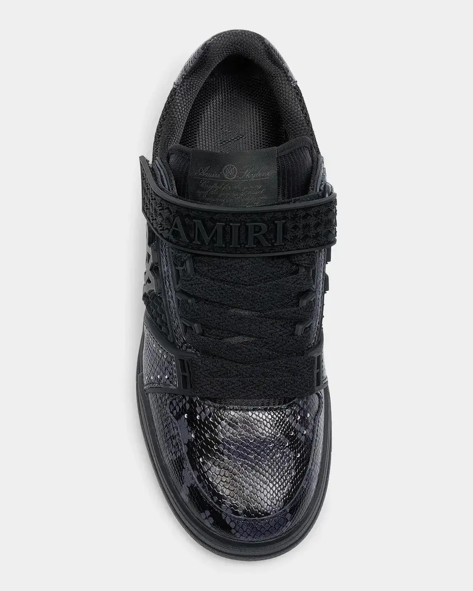 AMIRI Printed Python Skel Low-Top Sneakers | Thumbnail 4 AMIRI Printed Python Skel Low-Top Sneakers | Thumbnail 4