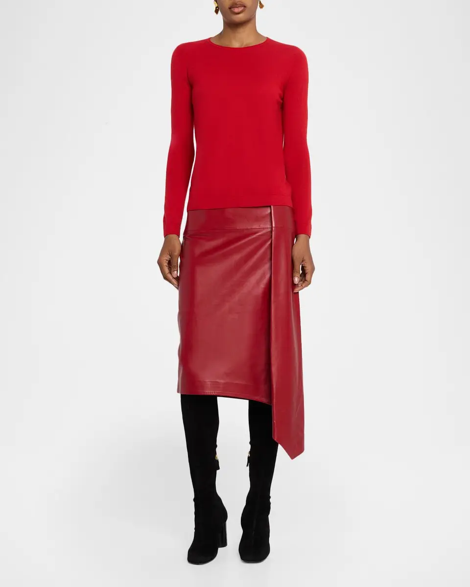 Co Cashmere Rolled Crewneck Sweater | Thumbnail 2 Co Cashmere Rolled Crewneck Sweater | Thumbnail 2