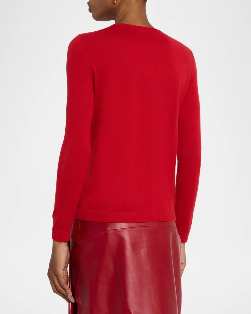 Co Cashmere Rolled Crewneck Sweater | Thumbnail 3 Co Cashmere Rolled Crewneck Sweater | Thumbnail 3