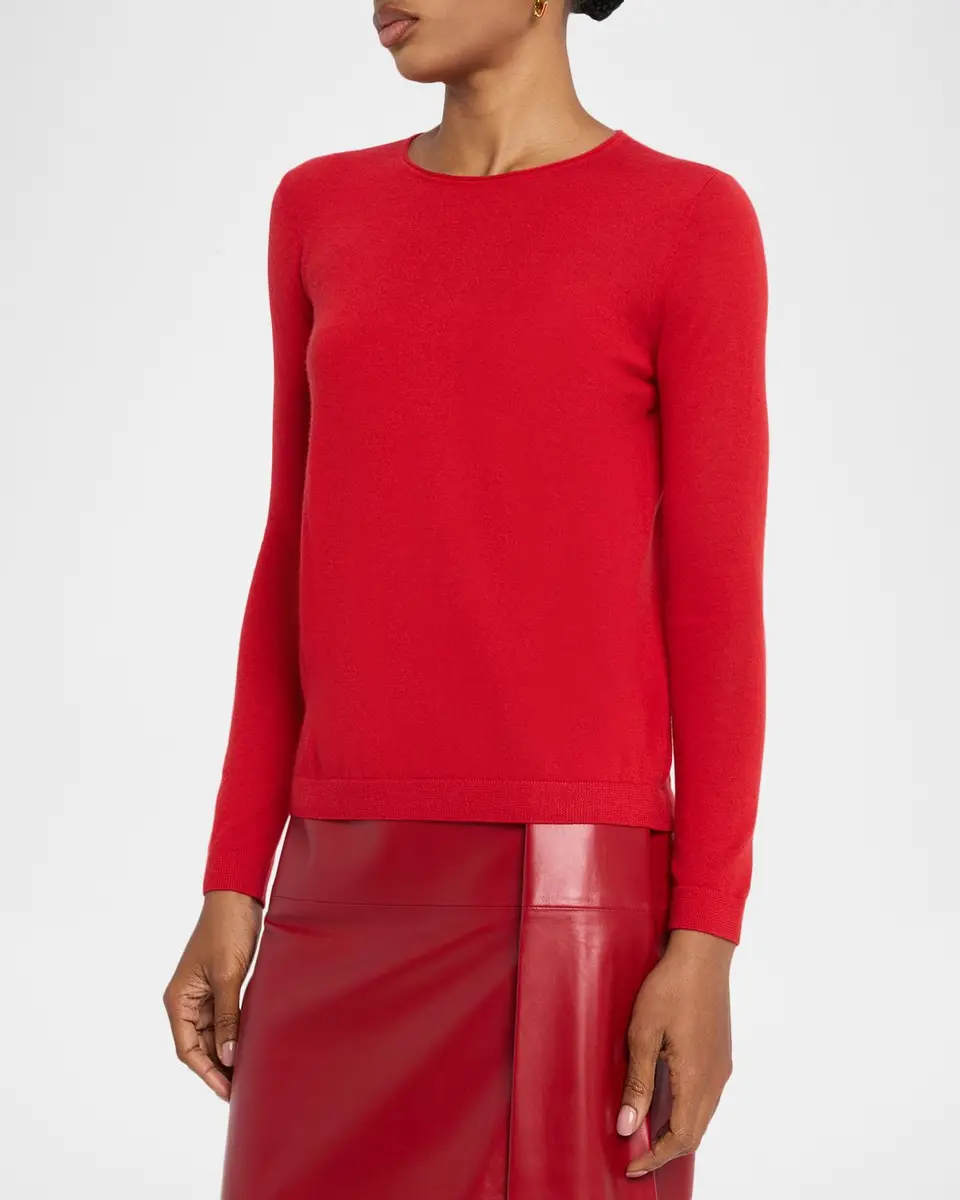 Co Cashmere Rolled Crewneck Sweater | Thumbnail 4 Co Cashmere Rolled Crewneck Sweater | Thumbnail 4