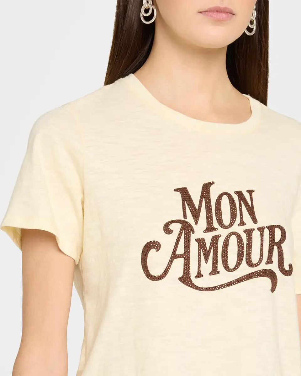 Cinq à Sept Mon Amour Embellished Graphic Cotton T-shirt | Thumbnail 5 Cinq à Sept Mon Amour Embellished Graphic Cotton T-shirt | Thumbnail 5