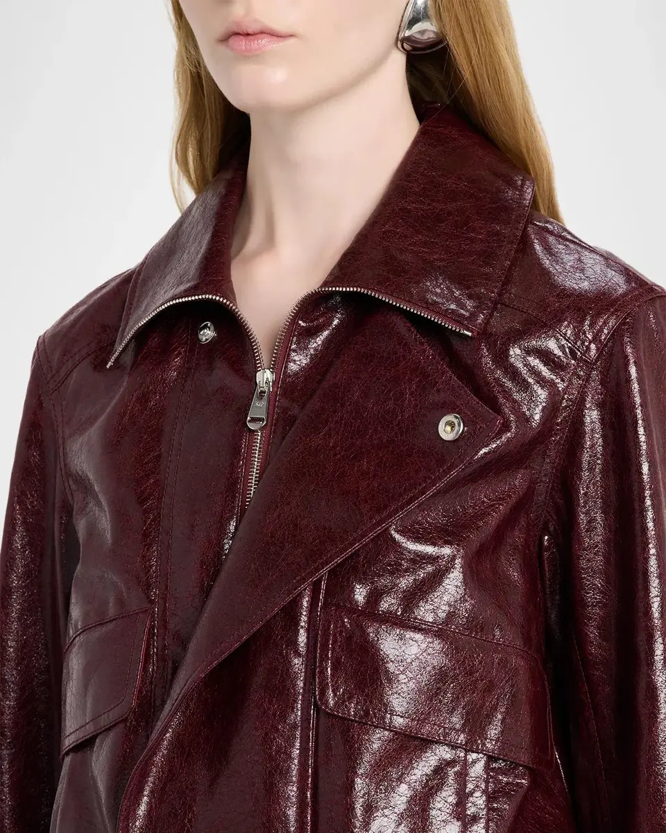 Cinq à Sept Tumbled Vegan Leather Jacket | Thumbnail 5