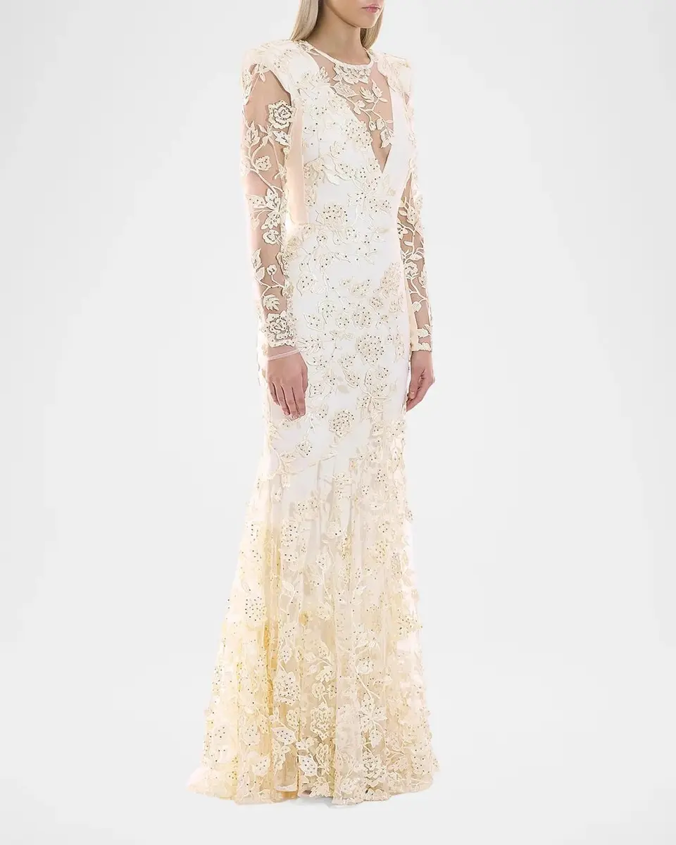 Zhivago Poetry Remains Sequin-Embellished Mermaid Gown | Thumbnail 4 Zhivago Poetry Remains Sequin-Embellished Mermaid Gown | Thumbnail 4