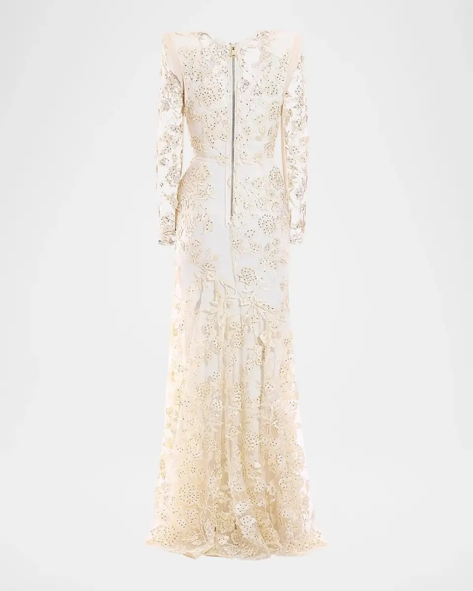 Zhivago Poetry Remains Sequin-Embellished Mermaid Gown | Thumbnail 5 Zhivago Poetry Remains Sequin-Embellished Mermaid Gown | Thumbnail 5