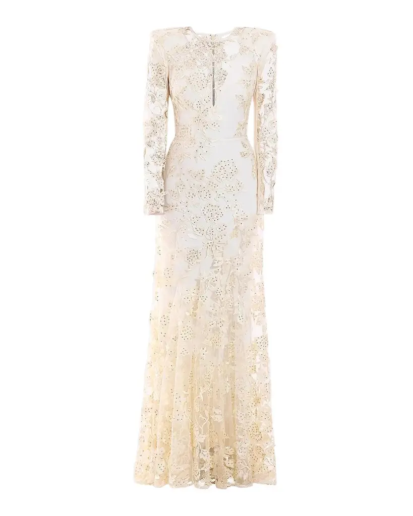 Zhivago Poetry Remains Sequin-Embellished Mermaid Gown