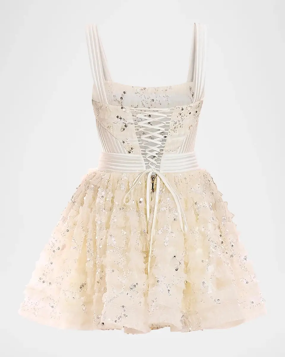 Zhivago Doll Sequin-Embellished A-Line Mini Dress | Thumbnail 5