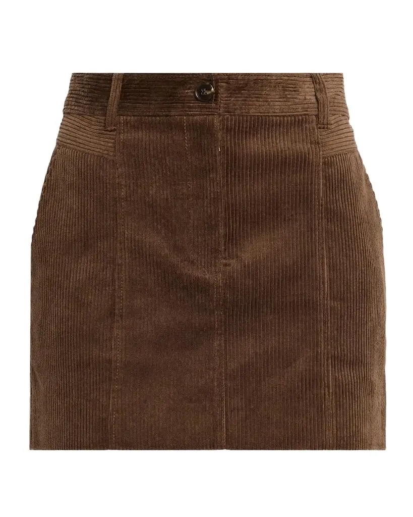 PAIGE Camden Mini Corduroy Skirt