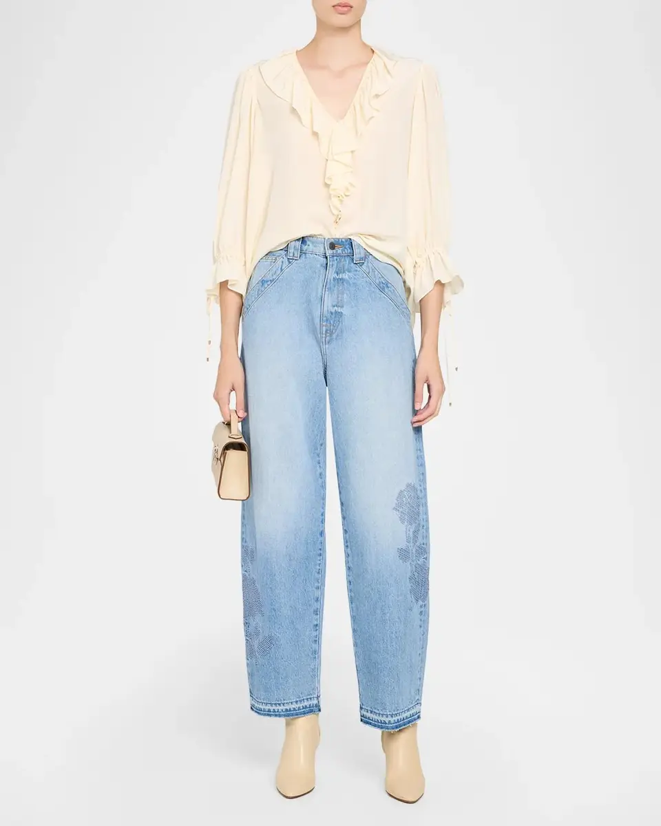 Johnny Was The Barrel Embroidered Denim Jeans | Thumbnail 2 Johnny Was The Barrel Embroidered Denim Jeans | Thumbnail 2