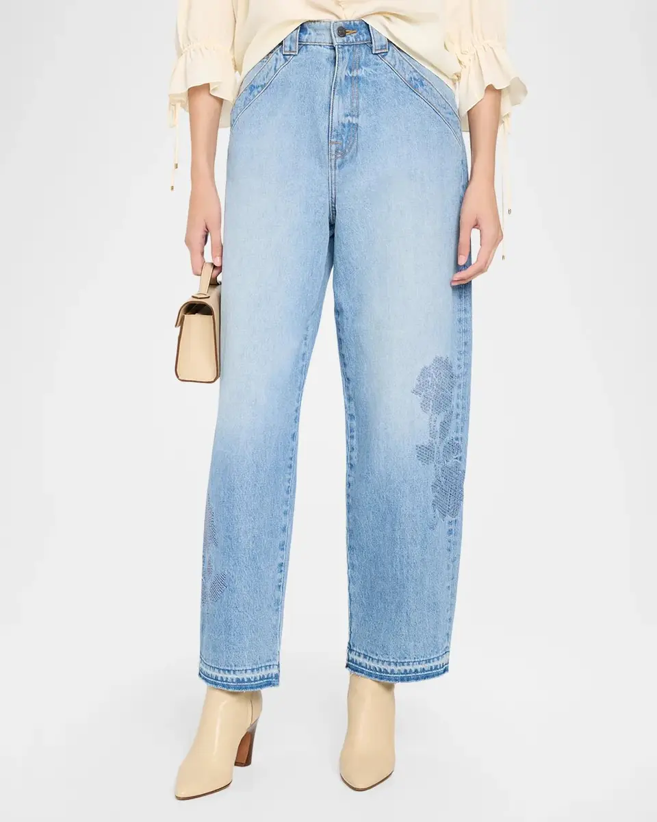 Johnny Was The Barrel Embroidered Denim Jeans | Thumbnail 4 Johnny Was The Barrel Embroidered Denim Jeans | Thumbnail 4