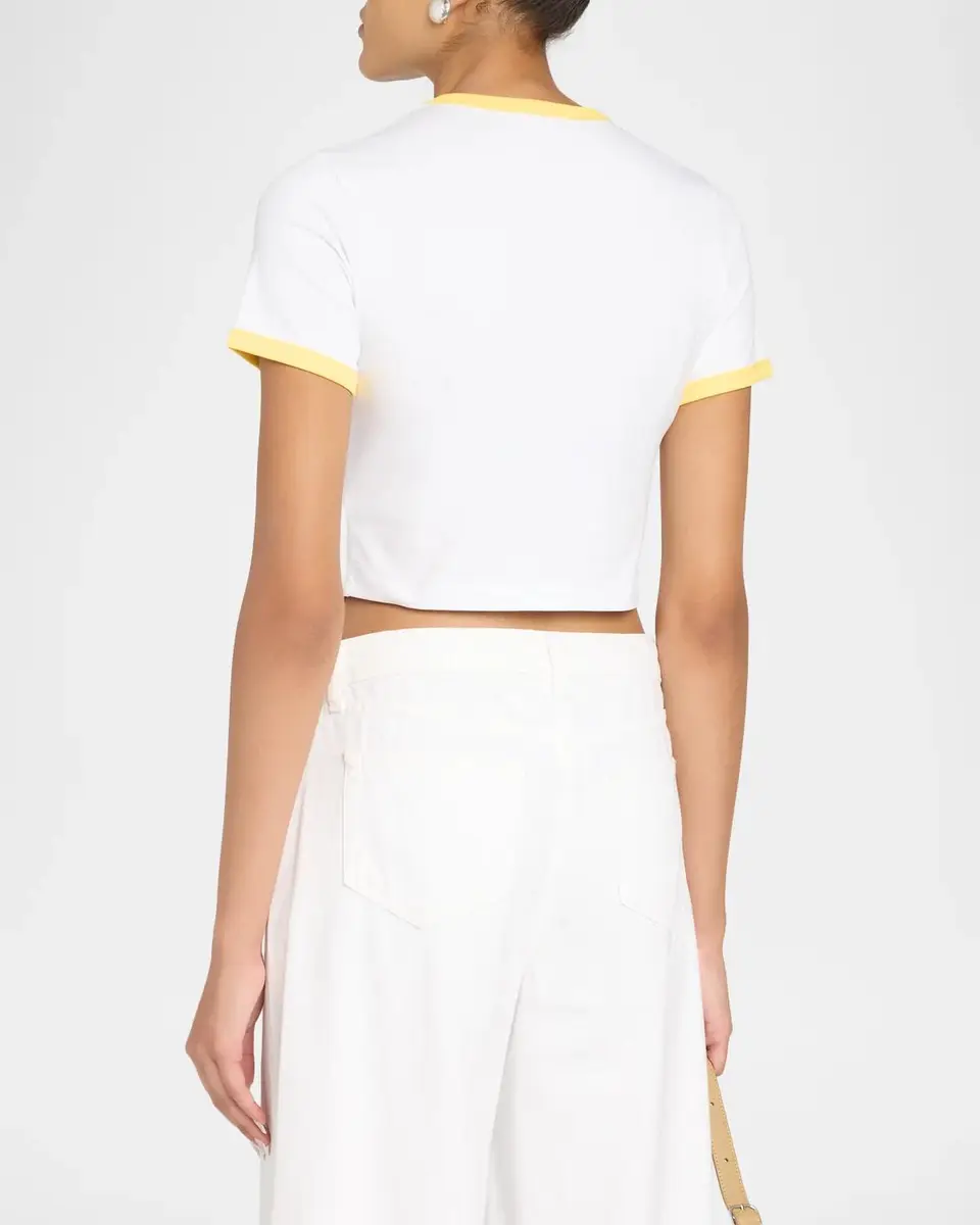 Casablanca Celestial Pyramid Short-Sleeve Crop Baby T-Shirt | Thumbnail 3 Casablanca Celestial Pyramid Short-Sleeve Crop Baby T-Shirt | Thumbnail 3