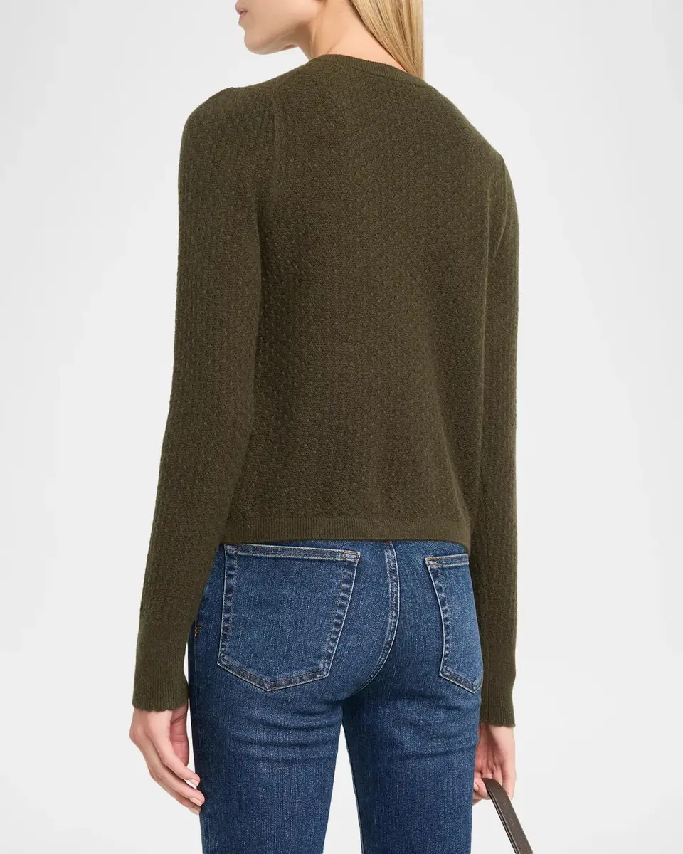 Frame The Honeycomb Cashmere Cardigan | Thumbnail 3 Frame The Honeycomb Cashmere Cardigan | Thumbnail 3