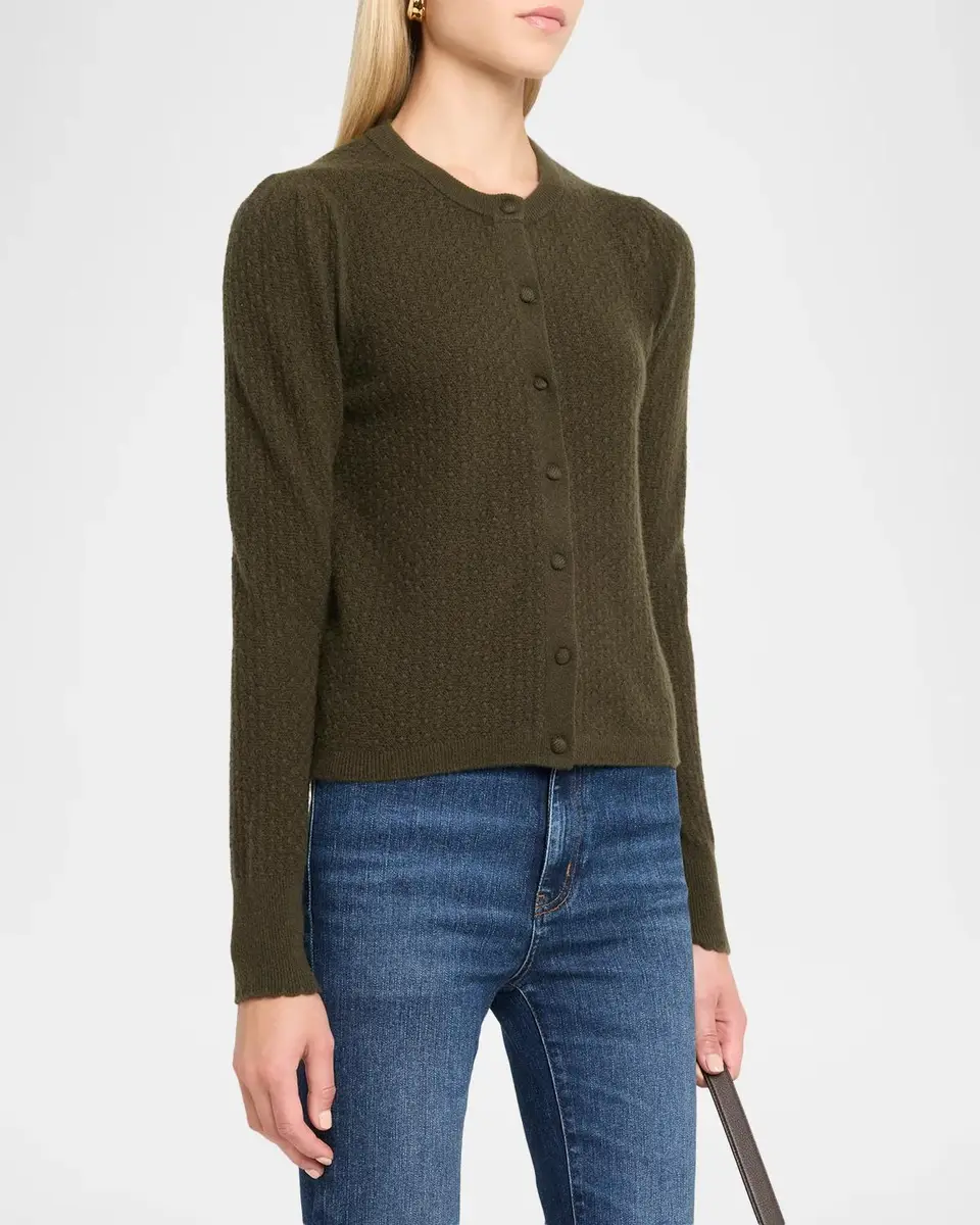 Frame The Honeycomb Cashmere Cardigan | Thumbnail 4 Frame The Honeycomb Cashmere Cardigan | Thumbnail 4