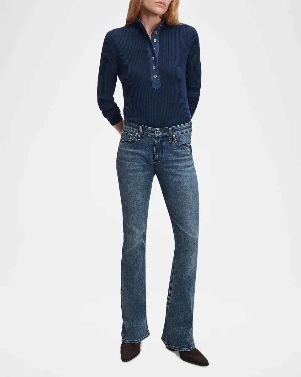 rag & bone Kinsley Low-Rise Bootcut Jeans | Thumbnail 2 rag & bone Kinsley Low-Rise Bootcut Jeans | Thumbnail 2