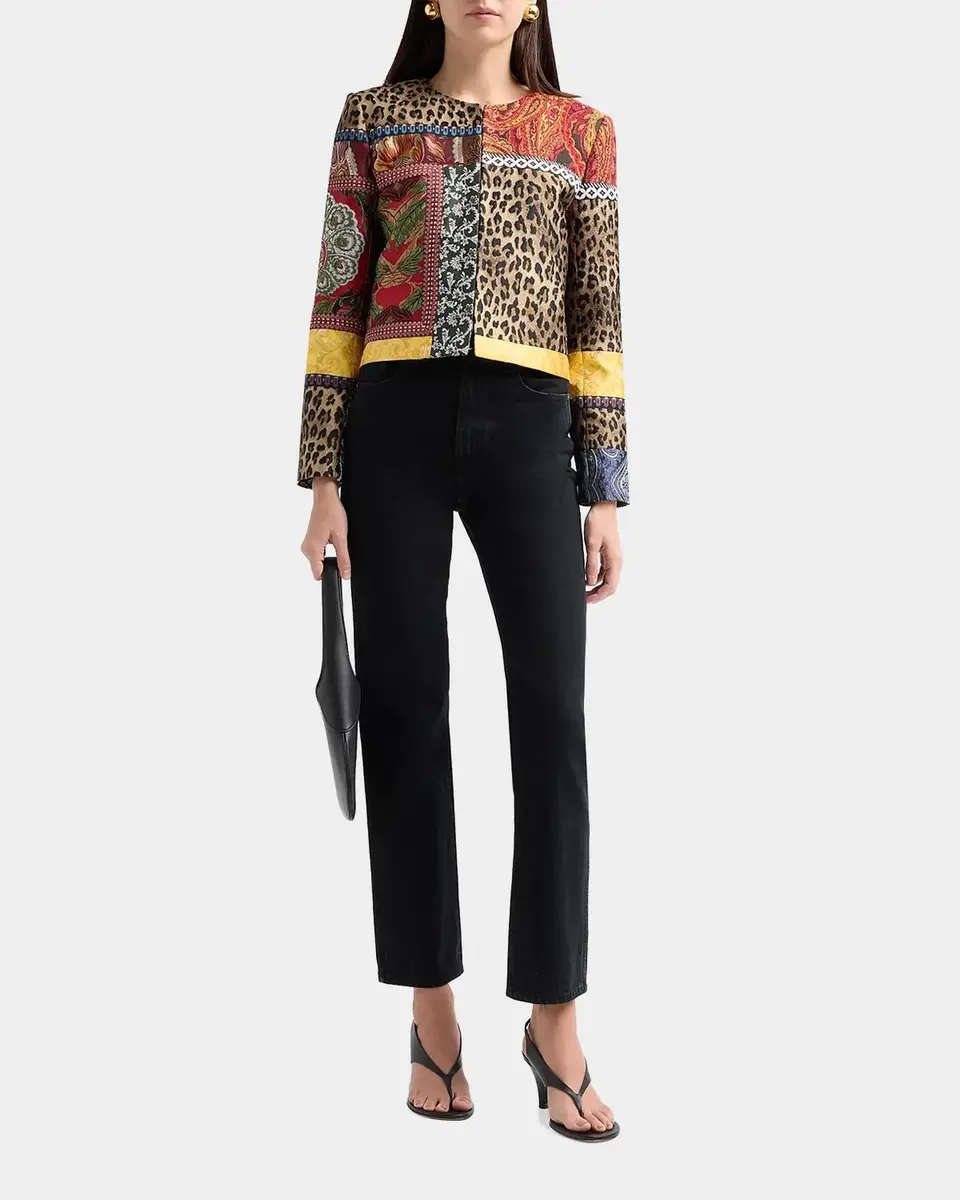 Alice + Olivia Kidman Patchwork Jacket | Thumbnail 2 Alice + Olivia Kidman Patchwork Jacket | Thumbnail 2