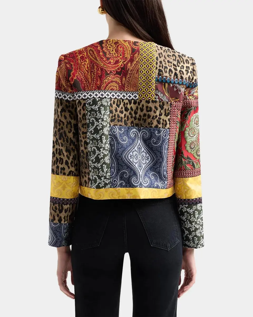 Alice + Olivia Kidman Patchwork Jacket | Thumbnail 3 Alice + Olivia Kidman Patchwork Jacket | Thumbnail 3