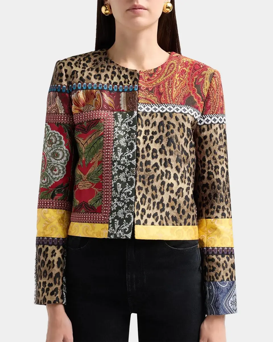 Alice + Olivia Kidman Patchwork Jacket | Thumbnail 4 Alice + Olivia Kidman Patchwork Jacket | Thumbnail 4