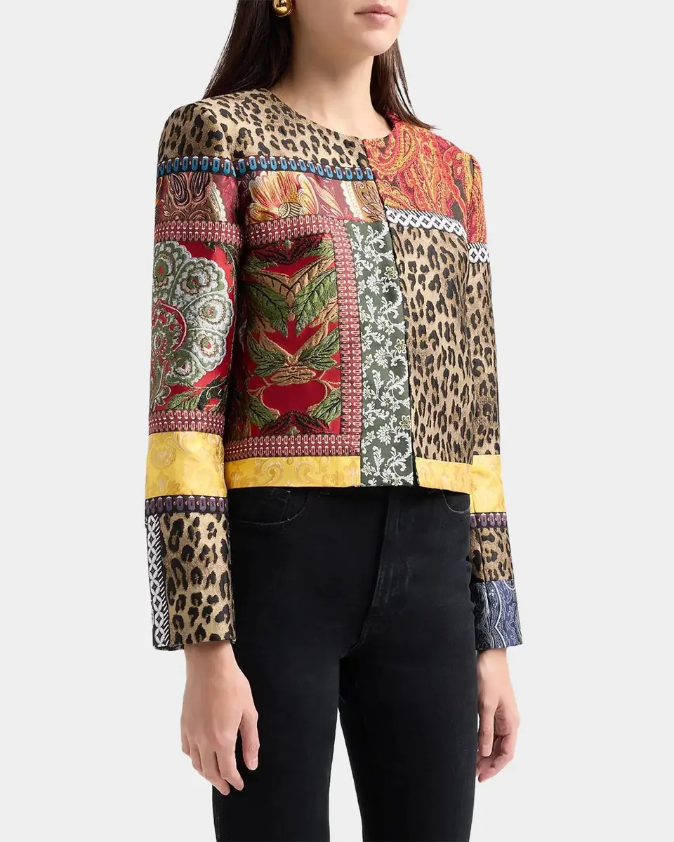 Alice + Olivia Kidman Patchwork Jacket | Thumbnail 5 Alice + Olivia Kidman Patchwork Jacket | Thumbnail 5