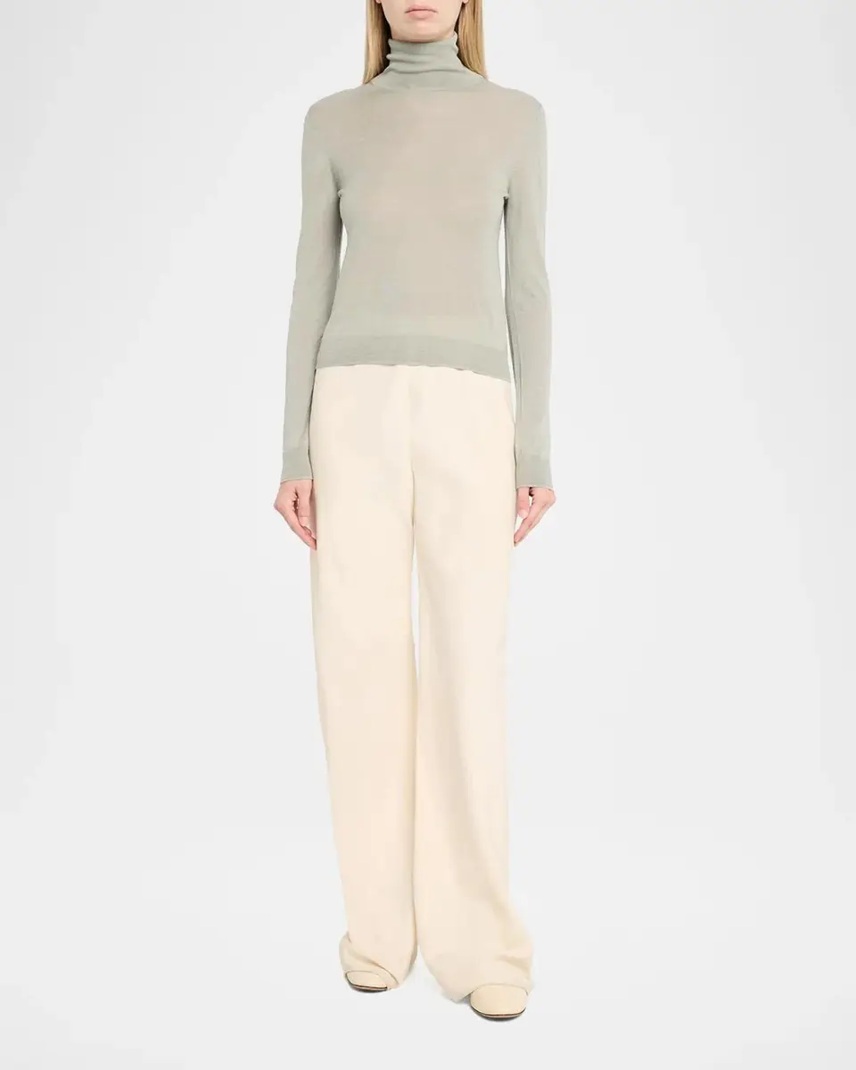 Vince Turtleneck Cashmere-Silk Sweater | Thumbnail 2