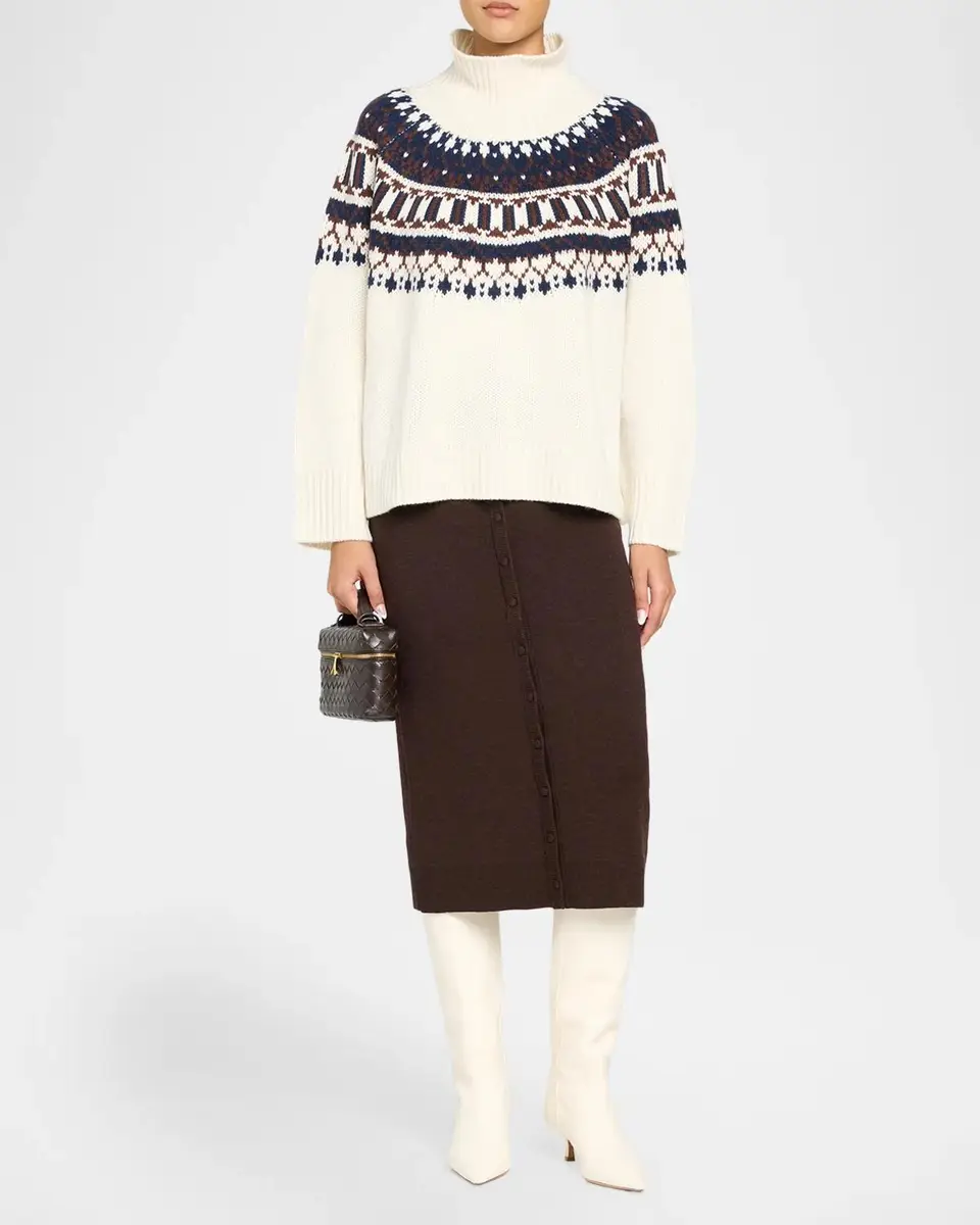 Sablyn Scottie Fair Isle Mock-Neck Sweater | Thumbnail 2 Sablyn Scottie Fair Isle Mock-Neck Sweater | Thumbnail 2