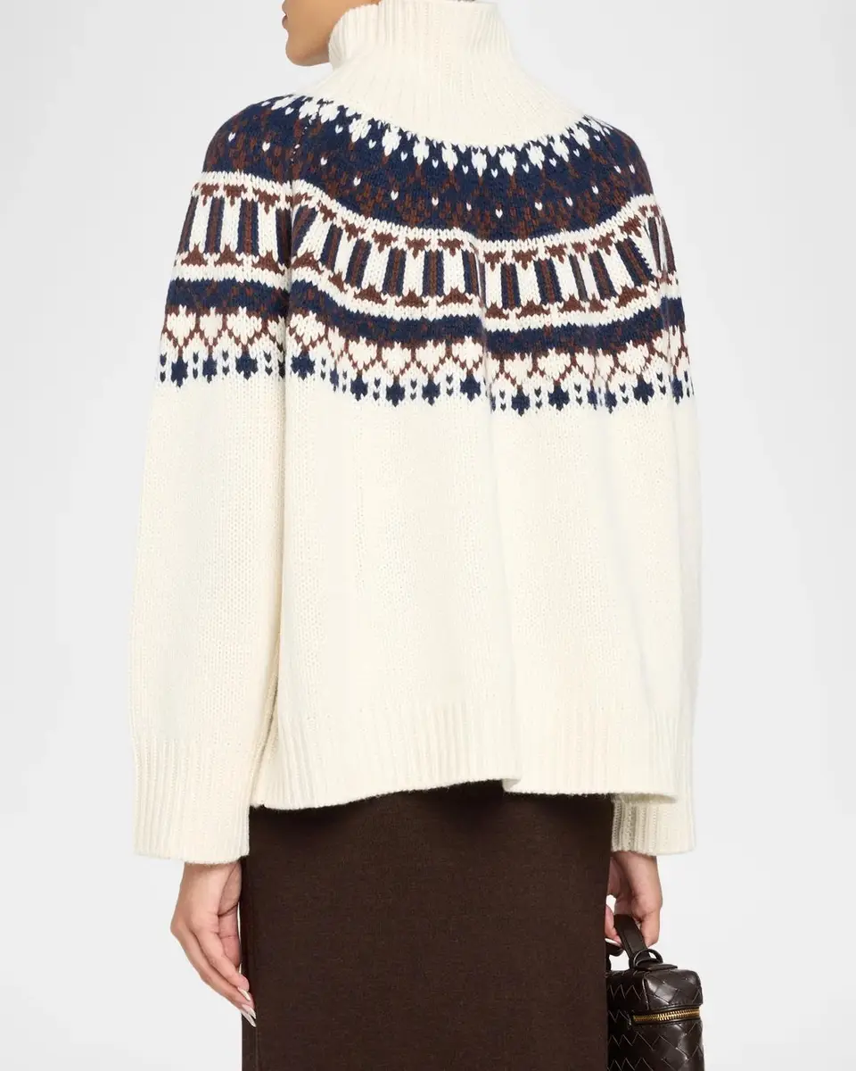 Sablyn Scottie Fair Isle Mock-Neck Sweater | Thumbnail 3 Sablyn Scottie Fair Isle Mock-Neck Sweater | Thumbnail 3