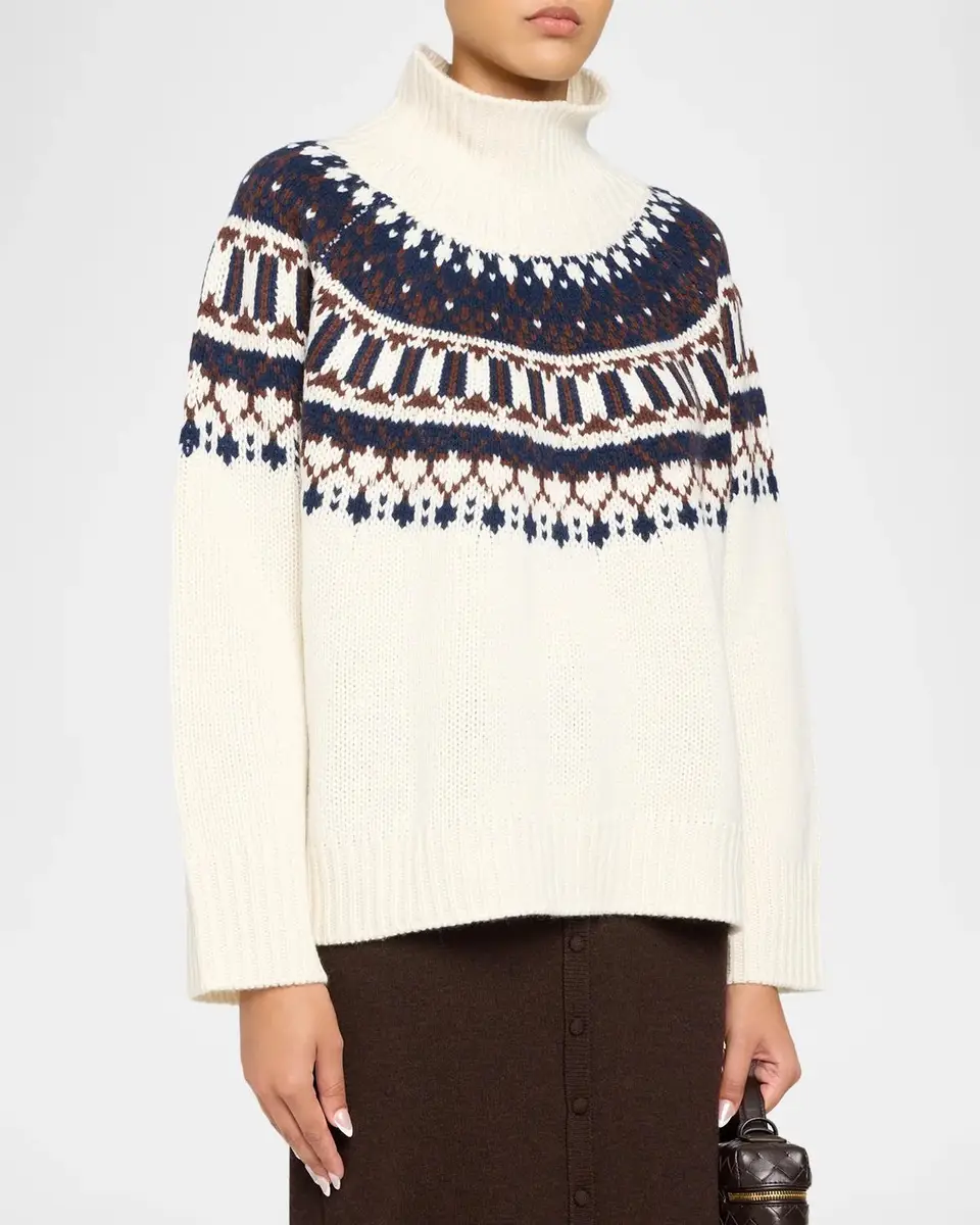 Sablyn Scottie Fair Isle Mock-Neck Sweater | Thumbnail 4 Sablyn Scottie Fair Isle Mock-Neck Sweater | Thumbnail 4