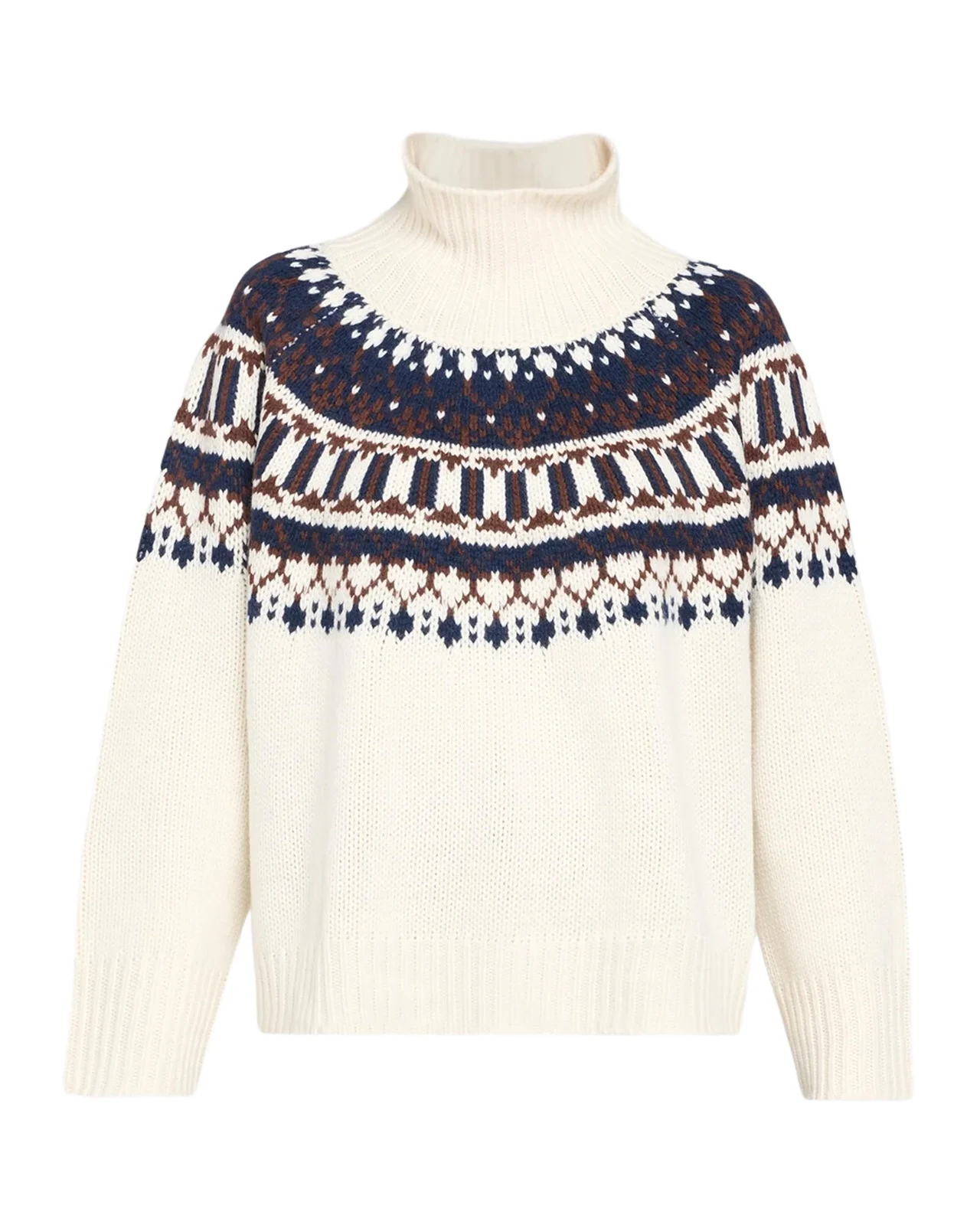 Scottie Fair Isle Mock-Neck Sweater Scottie Fair Isle Mock-Neck Sweater