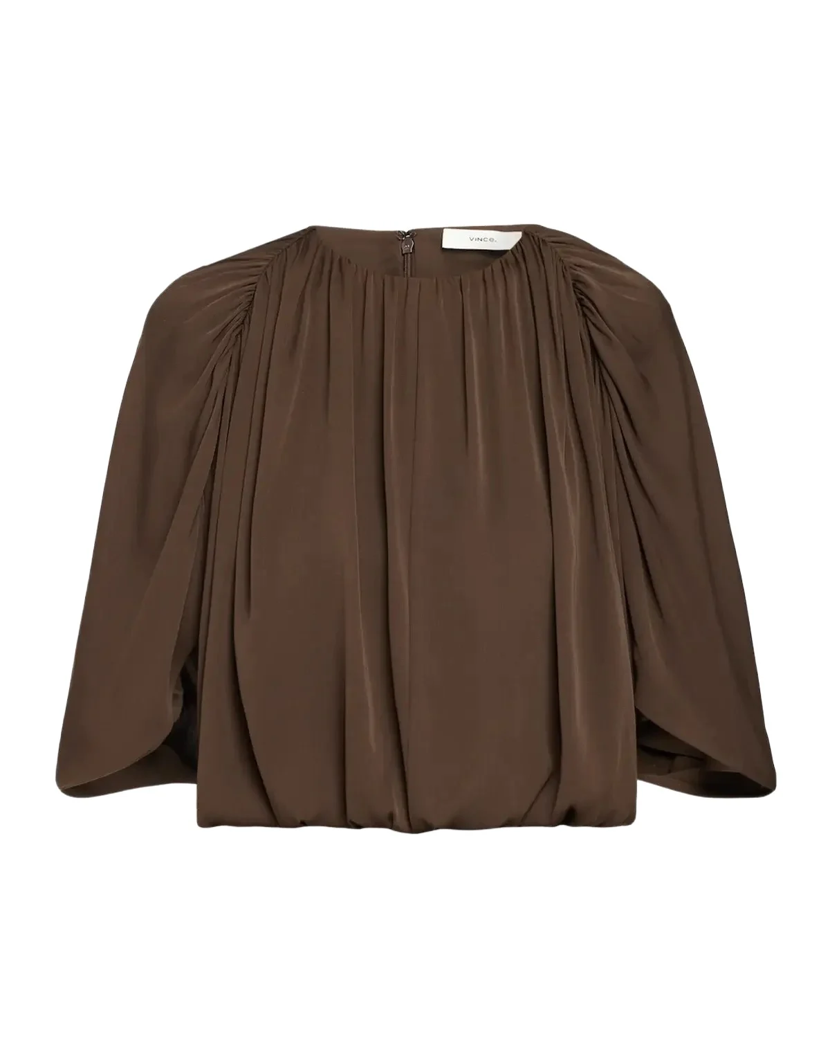 Vince Gathered Cape Bubble Top