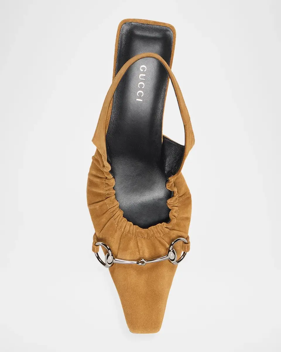 Gucci Vittoria 55MM Suede Slingback Kitten Heel Pumps | Thumbnail 4 Gucci Vittoria 55MM Suede Slingback Kitten Heel Pumps | Thumbnail 4