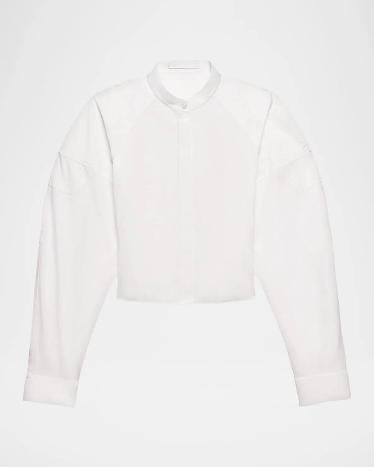 Helmut Lang Cotton Poplin Saddle Shirt