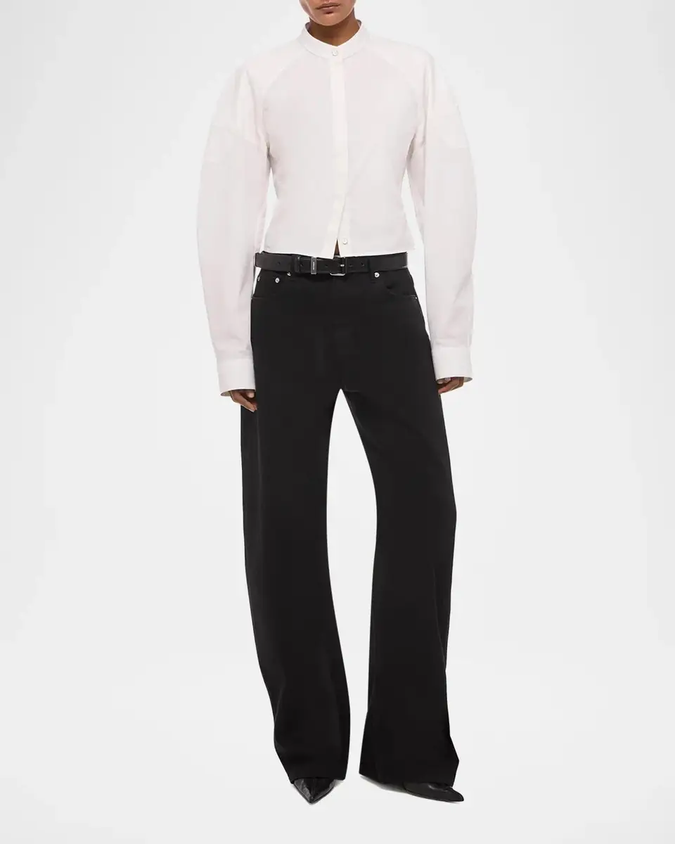 Helmut Lang Cotton Poplin Saddle Shirt | Thumbnail 2 Helmut Lang Cotton Poplin Saddle Shirt | Thumbnail 2