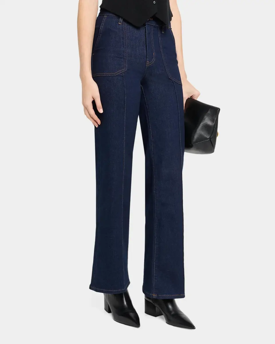 Frame Le Slim Palazzo Pintuck Wide-Leg Pants | Thumbnail 4 Frame Le Slim Palazzo Pintuck Wide-Leg Pants | Thumbnail 4