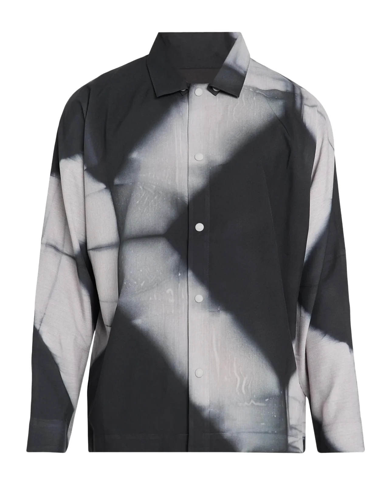 IM MEN Men's Abstract Print Button-Front Shirt