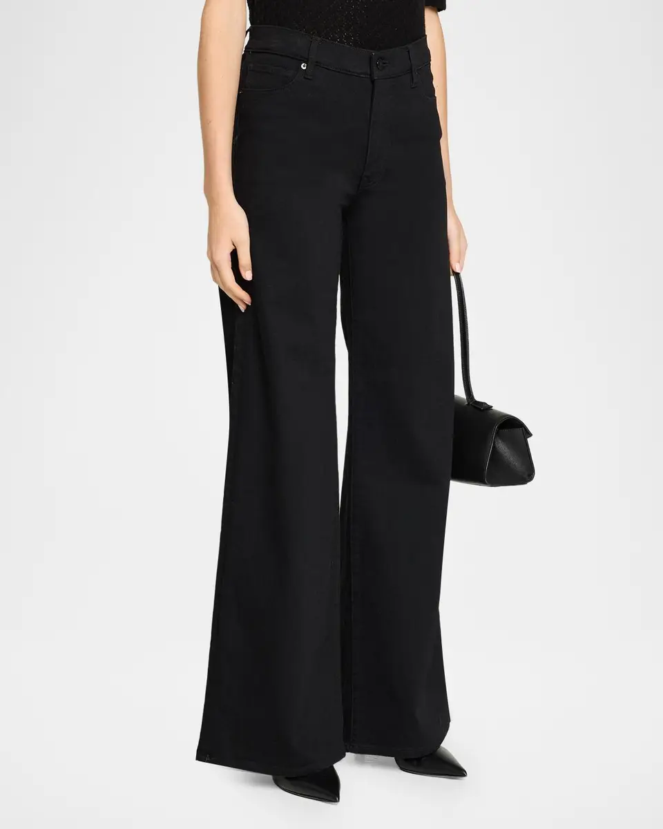 Frame The Palace Cotton-Blend Wide-Leg Jeans | Thumbnail 4 Frame The Palace Cotton-Blend Wide-Leg Jeans | Thumbnail 4