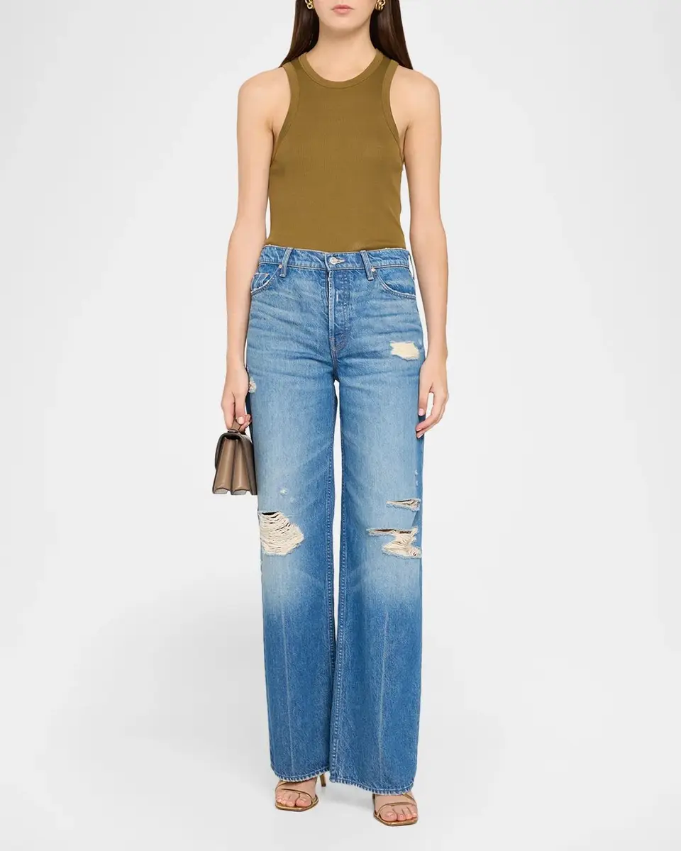 Mother The Rerun Zip Sneak Jeans | Thumbnail 2 Mother The Rerun Zip Sneak Jeans | Thumbnail 2