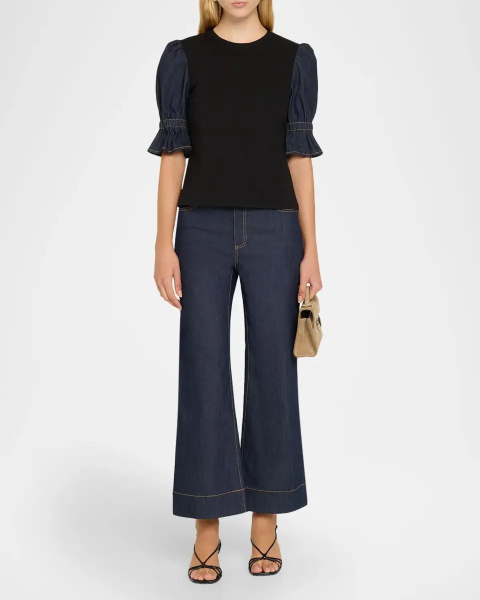 Cinq à Sept Joey High-Rise Flare Jeans | Thumbnail 2 Cinq à Sept Joey High-Rise Flare Jeans | Thumbnail 2