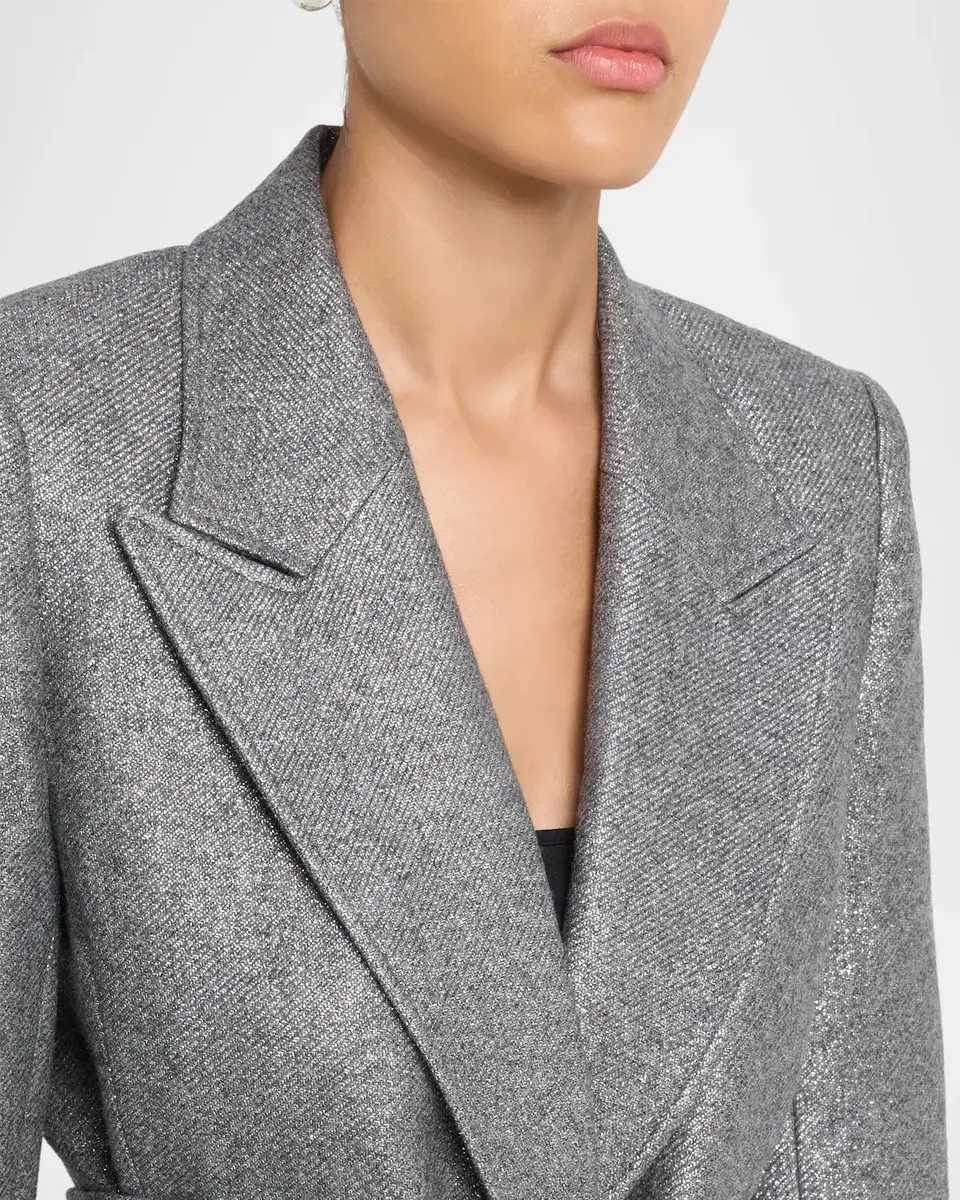 Kobi Halperin Trinity Belted Metallic Jacket | Thumbnail 5 Kobi Halperin Trinity Belted Metallic Jacket | Thumbnail 5