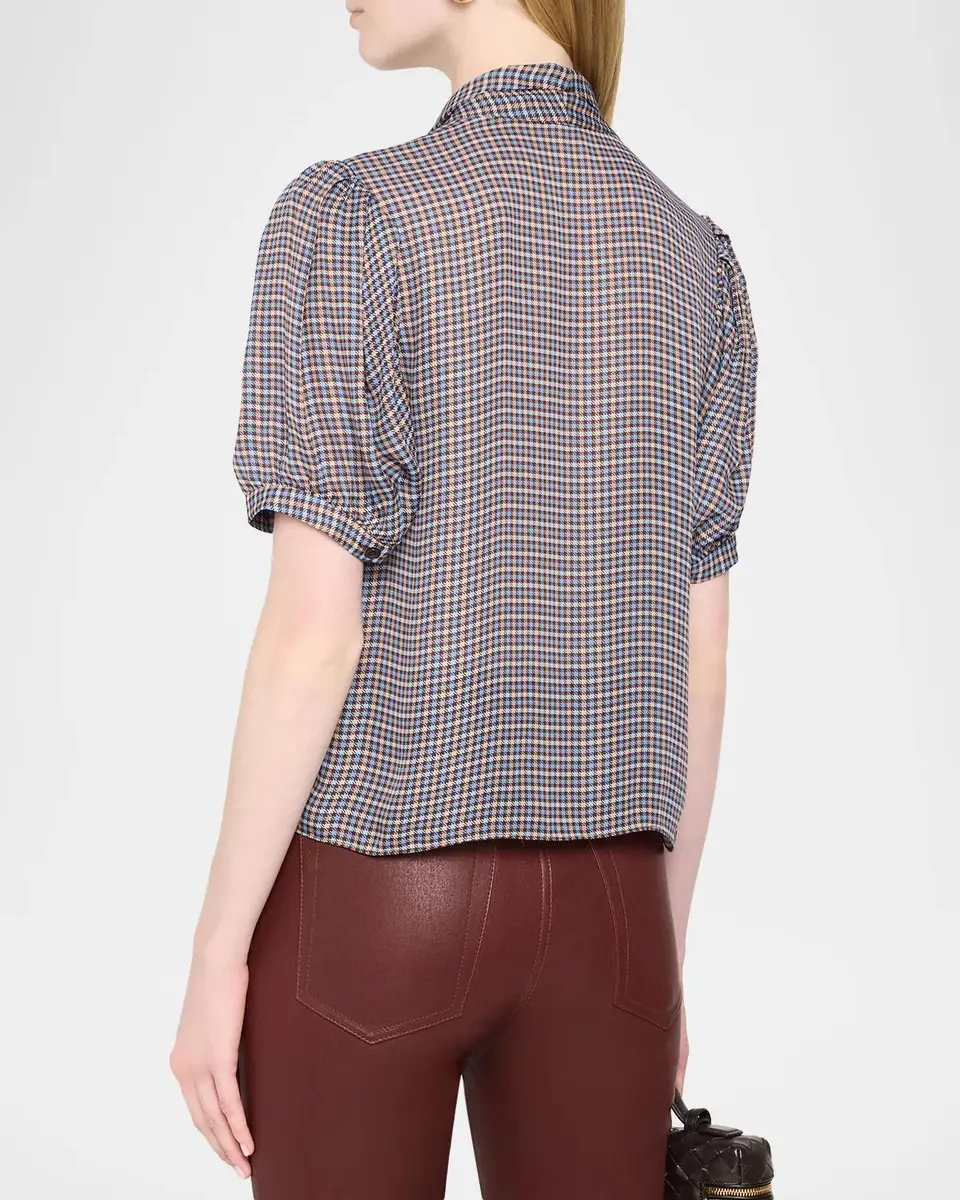 Frame The Sonnet Silk Blouse | Thumbnail 3 Frame The Sonnet Silk Blouse | Thumbnail 3