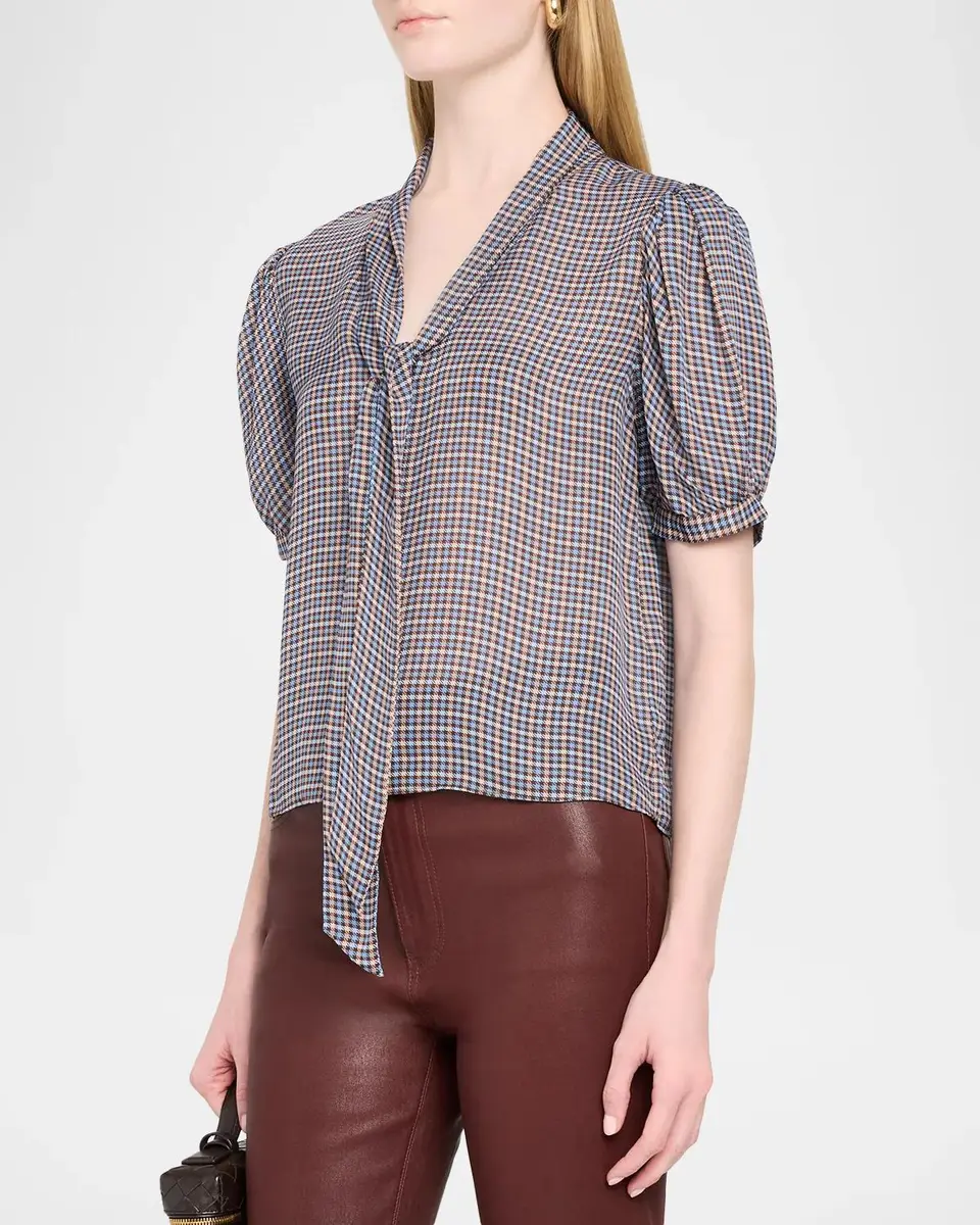 Frame The Sonnet Silk Blouse | Thumbnail 4 Frame The Sonnet Silk Blouse | Thumbnail 4