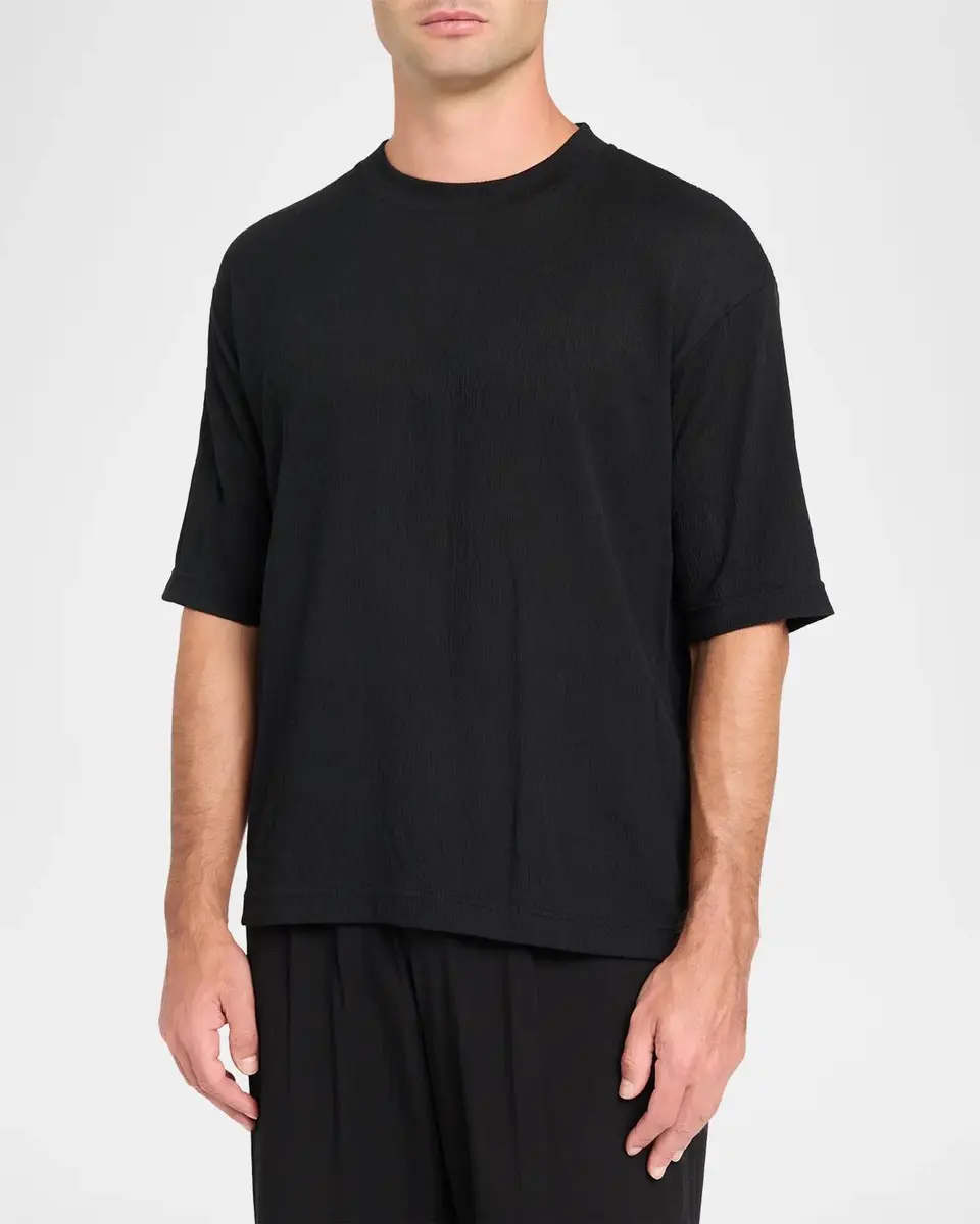 IM MEN Men's Crepe Crewneck T-Shirt | Thumbnail 4 IM MEN Men's Crepe Crewneck T-Shirt | Thumbnail 4