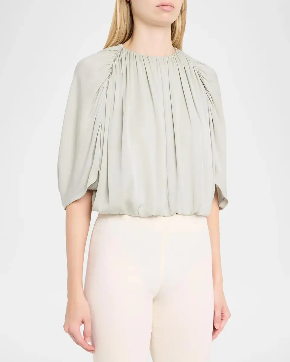 Vince Gathered Cape Bubble Top | Thumbnail 4