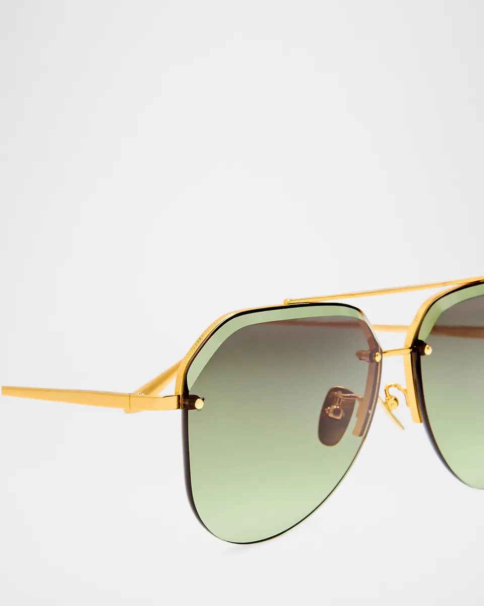 Linda Farrow Quynh 63MM Aviator Sunglasses | Thumbnail 4 Linda Farrow Quynh 63MM Aviator Sunglasses | Thumbnail 4