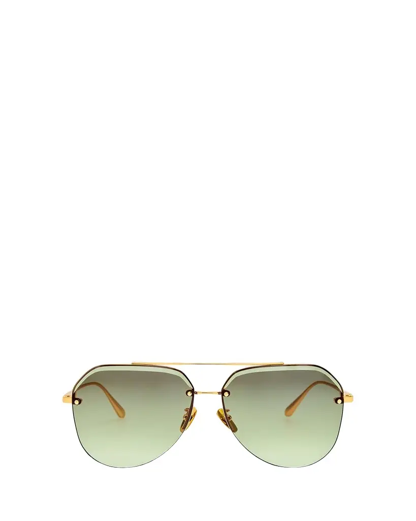 Linda Farrow Quynh 63MM Aviator Sunglasses