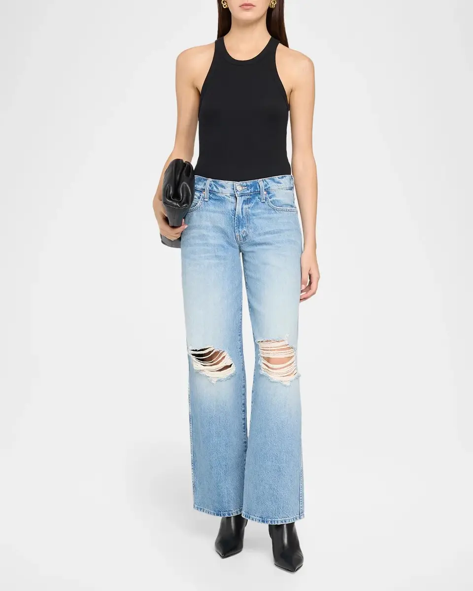 Mother The Down Low Delinquent Wide-Leg Jeans | Thumbnail 2 Mother The Down Low Delinquent Wide-Leg Jeans | Thumbnail 2