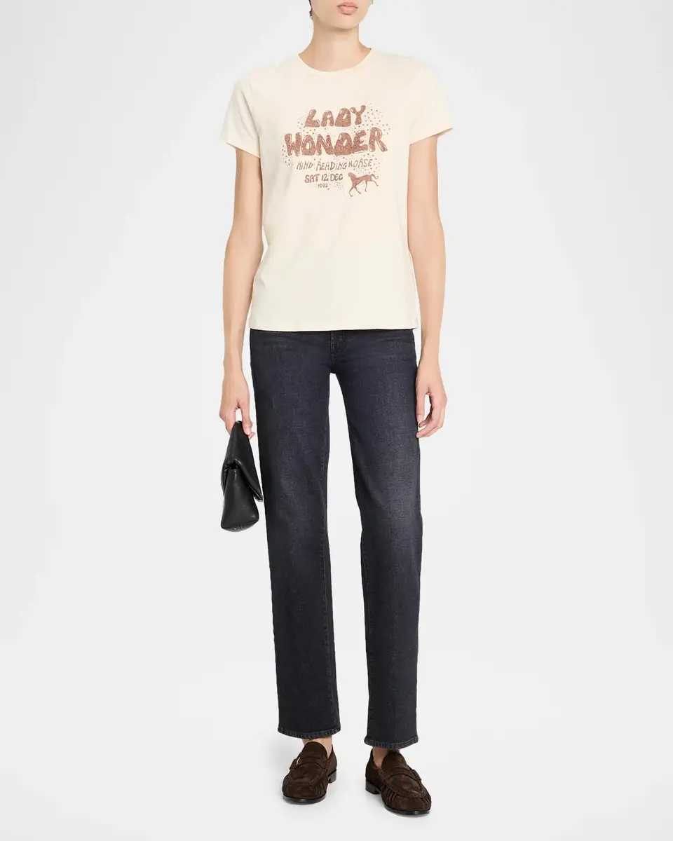 Mother The Rambler Zip Sneak Straight-Leg Jeans | Thumbnail 2 Mother The Rambler Zip Sneak Straight-Leg Jeans | Thumbnail 2