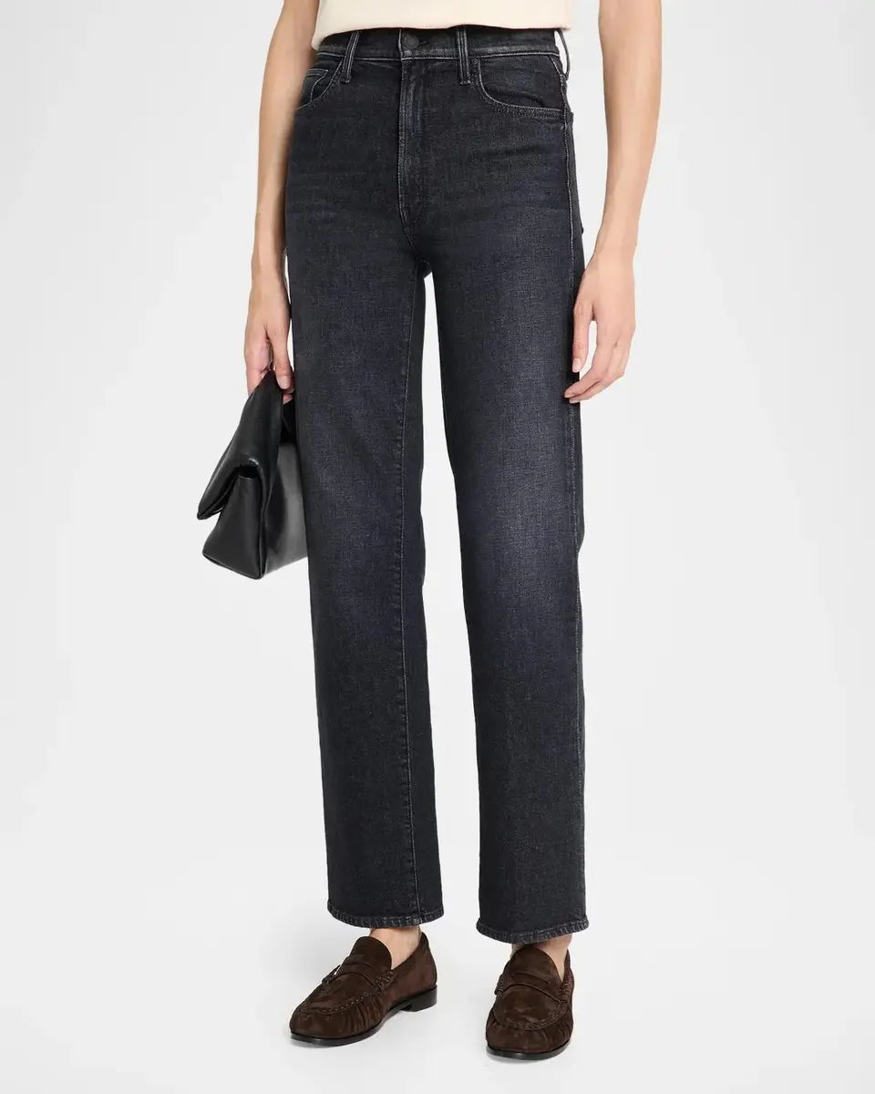 Mother The Rambler Zip Sneak Straight-Leg Jeans | Thumbnail 4 Mother The Rambler Zip Sneak Straight-Leg Jeans | Thumbnail 4