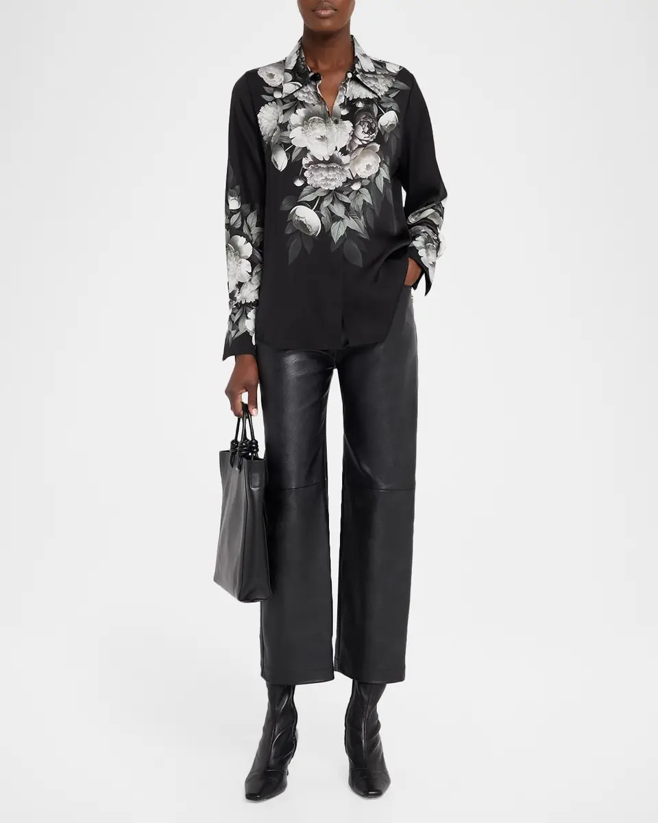 Kobi Halperin Kit Floral-Print Stretch Silk Blouse | Thumbnail 2